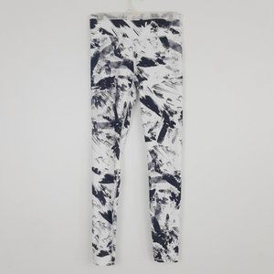 Fabletics gray and white power hold leggings